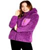 Felpa Donna CityComfort Pile Sherpa Viola Blu Navy S-XL