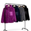 Felpa Donna CityComfort Pile Sherpa Viola Blu Navy S-XL