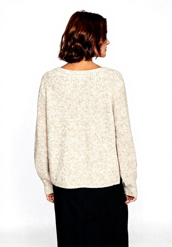 Maglione Vila Donna V-Neck Lavorato Caldo Sostenibile