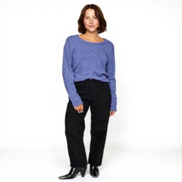 Maglione Vila Donna Collo Tondo Maglia Caldo Sostenibile