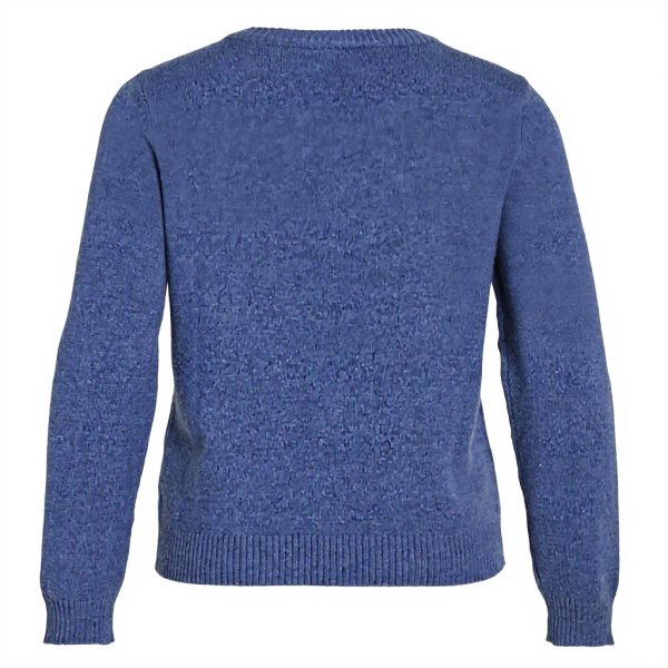 Maglione Vila Donna Collo Tondo Maglia Caldo Sostenibile