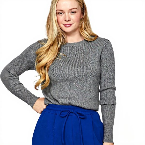 Maglia girocollo Vila Vicomfy donna maniche lunghe