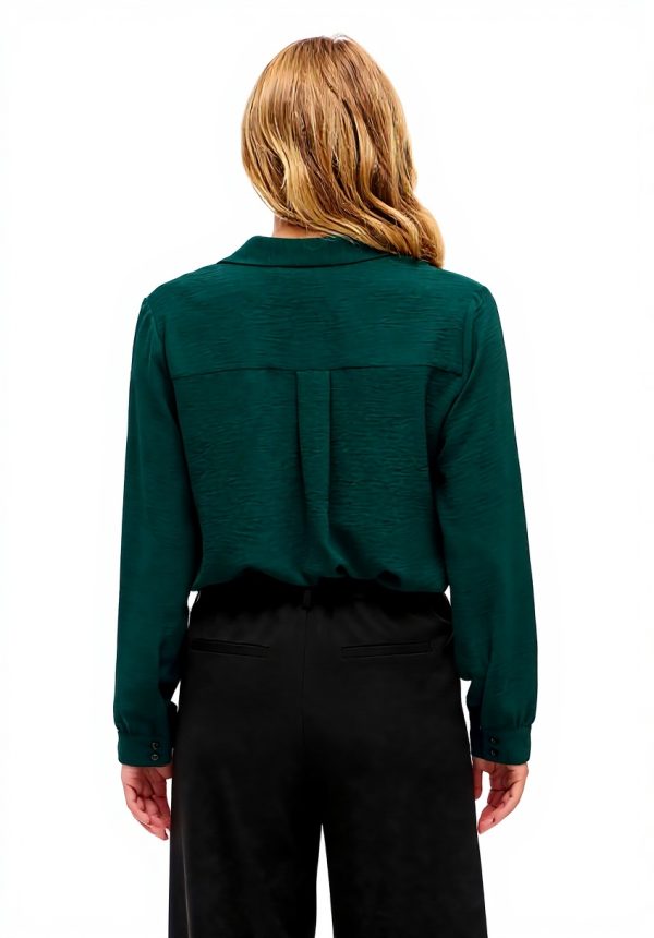 Vila Maglietta Donna Scollo a V Maniche Lunghe Noos