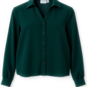 Vila Maglietta Donna Scollo a V Maniche Lunghe Noos