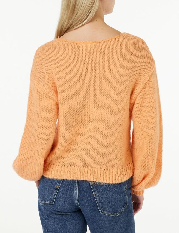 Maglione Vila Donna Boatneck Girocollo Shell Coral-2