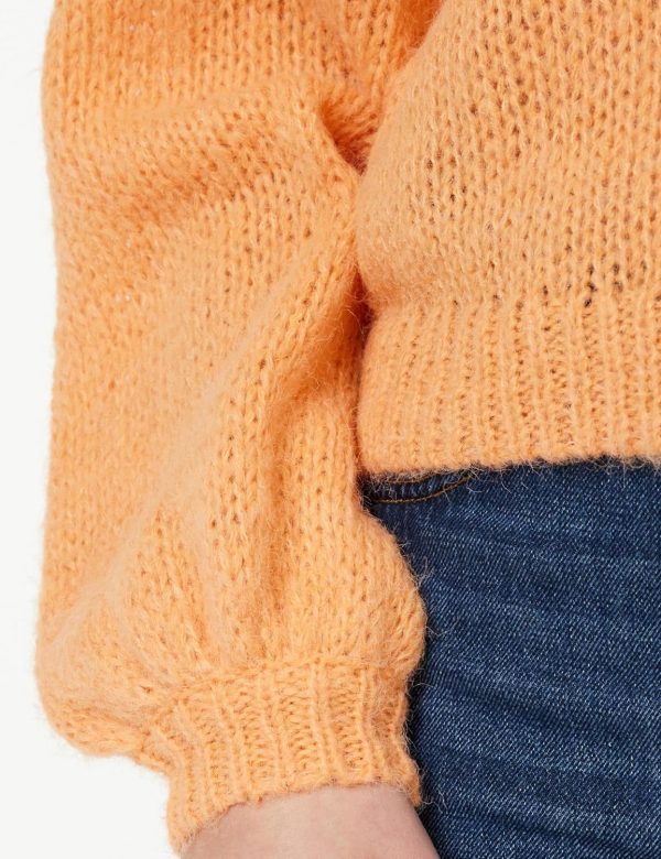 Maglione Vila Donna Boatneck Girocollo Shell Coral-1