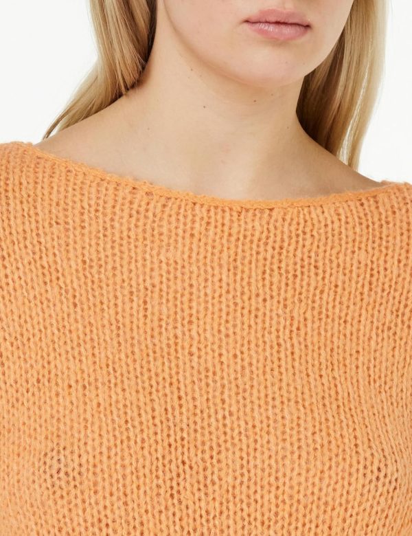 Maglione Vila Donna Boatneck Girocollo Shell Coral-3