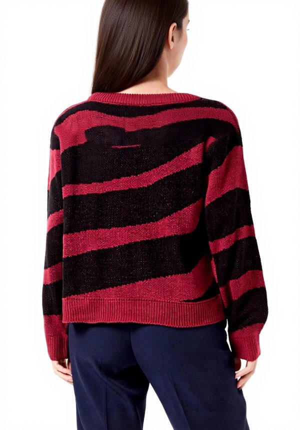 Maglione Donna Vila Va Lavorato a Maglia Giracollo Jacquard