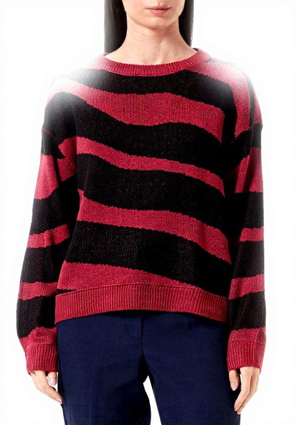 Maglione Donna Vila Va Lavorato a Maglia Giracollo Jacquard