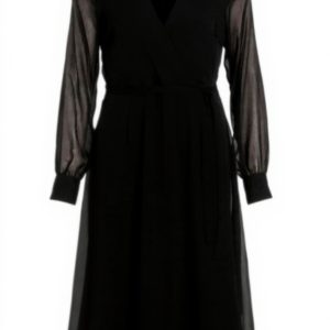 Vestito Vila Vifalia Donna V-Neck LS Midi Casual