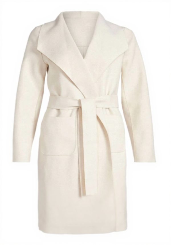 Cappotti Donna Vila Vijuice Coat-Noos Nero Betulla