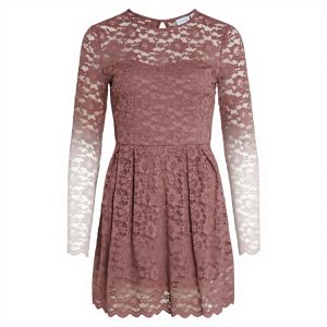 Vila Abito in Pizzo Donna Vestito Casual Design Traspirante