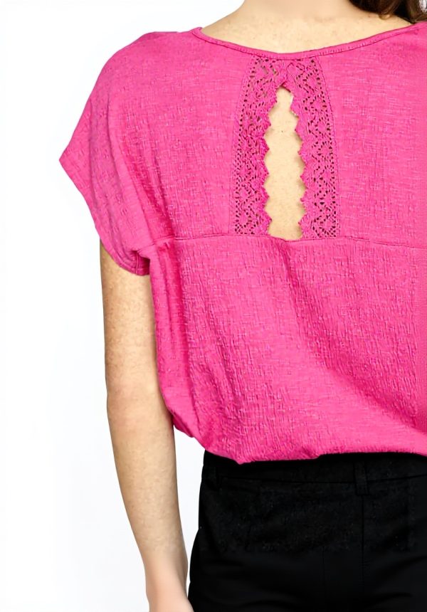 Vila Visyma Camicia Donna Scollo V Pizzo Poliestere