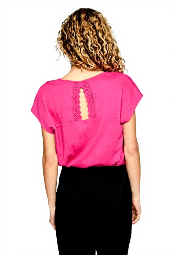 Vila Visyma Camicia Donna Scollo V Pizzo Poliestere