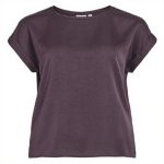 Vila Top Satin Donna T-Shirt Sostenibile Traspirante
