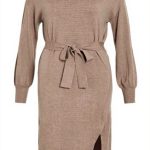 Vila Abito Maglia Cintura Donna Vestito Casual Fossile XL