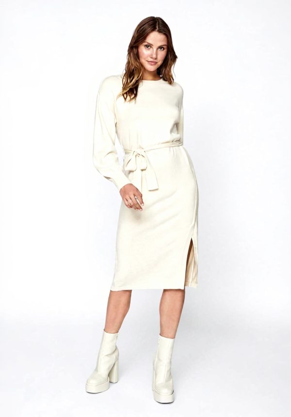 Vila Abito Maglia Cintura Donna Vestito Casual Fossile XL