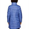 Cappotto Vila Collo Alto Donna Azzurro Tasche Aperte