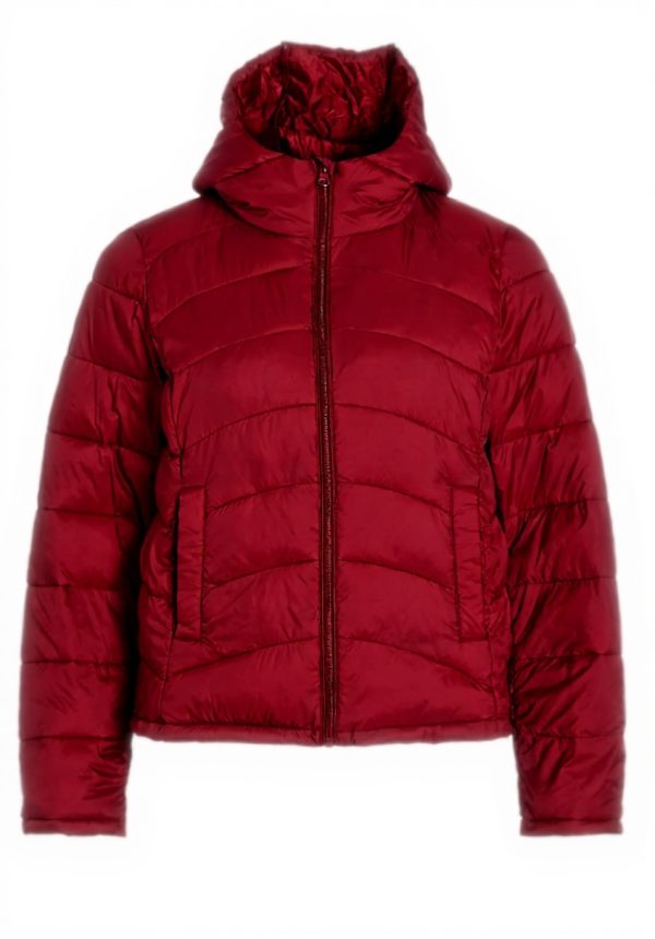 Giacca trapuntata donna VISIBIRIA rosso bietola taglia 38