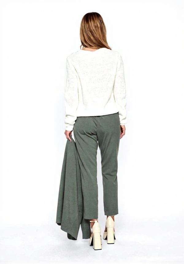 Pantaloni Vila Vita Alta Slim Fit Donna Sostenibili