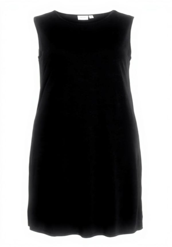 Vila Neck Dress Midi Round Neck Sleeveless Women Casual