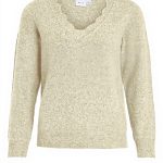 Vila Maglione Donna Scollo a V Maniche Lunghe Maglieria
