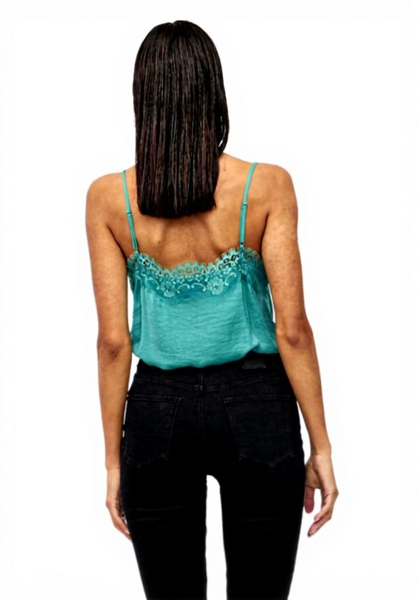 Vila Strap Top VICAVA Lace Trim Womens Fashion Tops