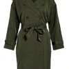 Vila Trenchcoat Women Belted Coat Deep Depths Savannah Tan