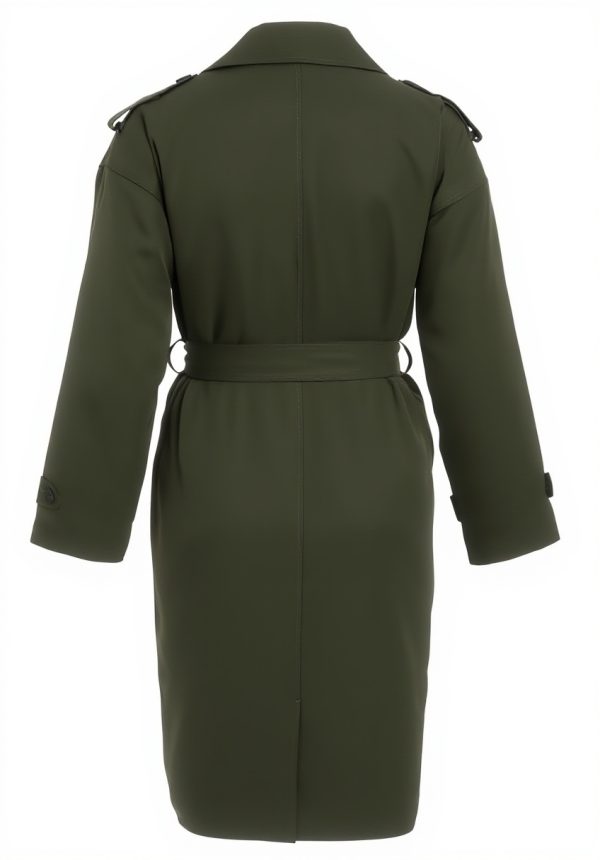 Vila Trenchcoat Women Belted Coat Deep Depths Savannah Tan