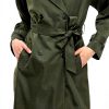 Vila Trenchcoat Women Belted Coat Deep Depths Savannah Tan
