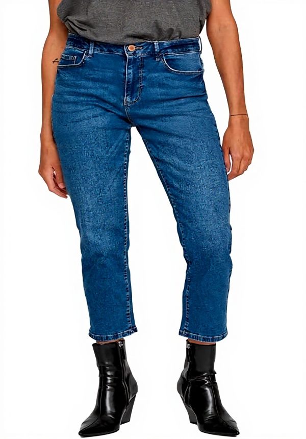 Vila Vialice Jeans Straight Donna Recycled Cotton Womens