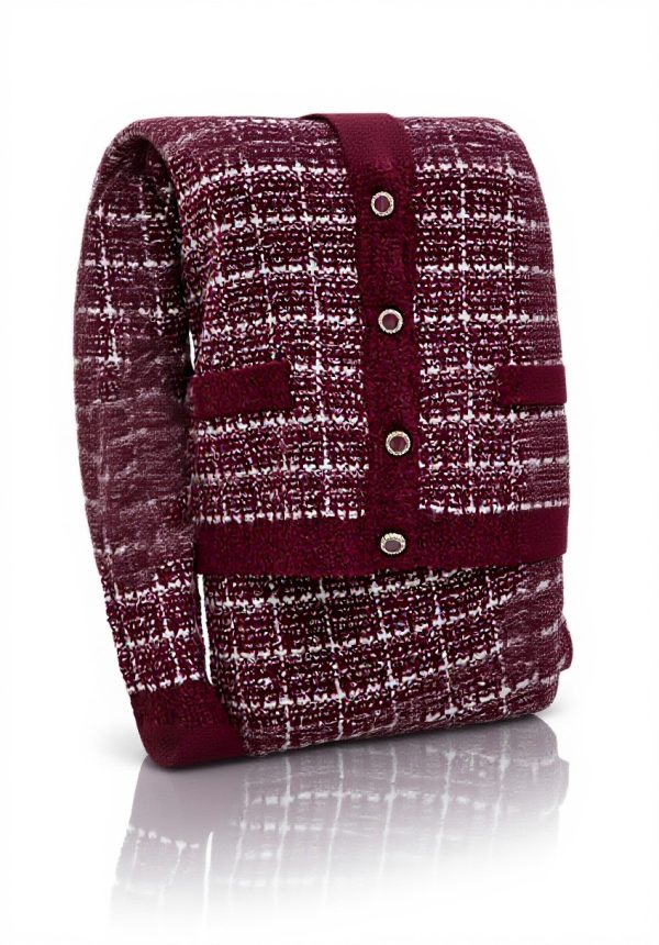 Cardigan donna Vila a quadri maniche lunghe girocollo