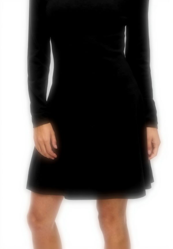 Vila Abito Donna Maglia Midicollo Casual Nero S