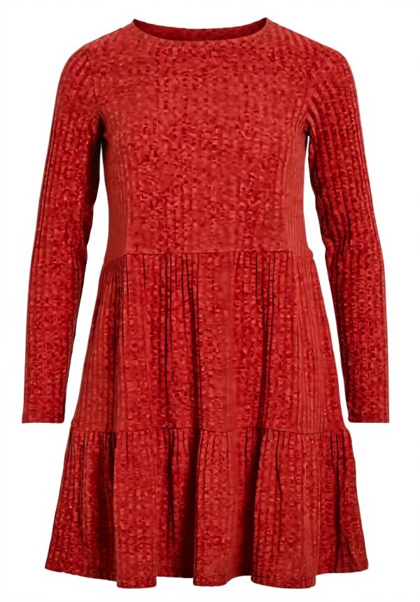 Vila Vielita Abito Donna Manica Lunga Scollo Rotondo Casual