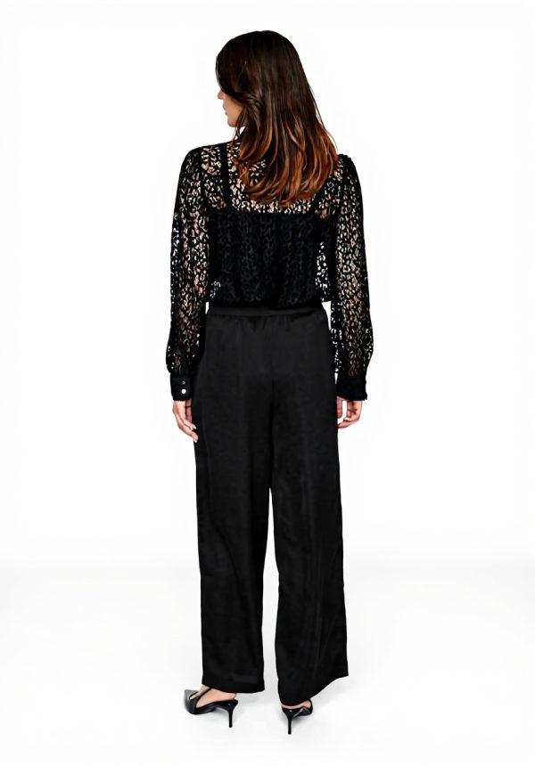 Pantaloni Donna Vila Viellette HW Wide Pants Noos Elastico