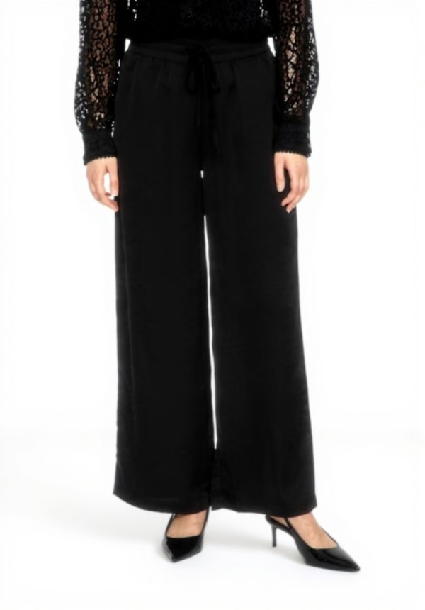 Pantaloni Donna Vila Viellette HW Wide Pants Noos Elastico