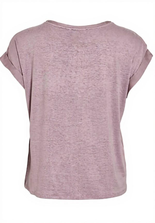 Top Vila Satin Toadstool Donna Canotte Spalle Basso