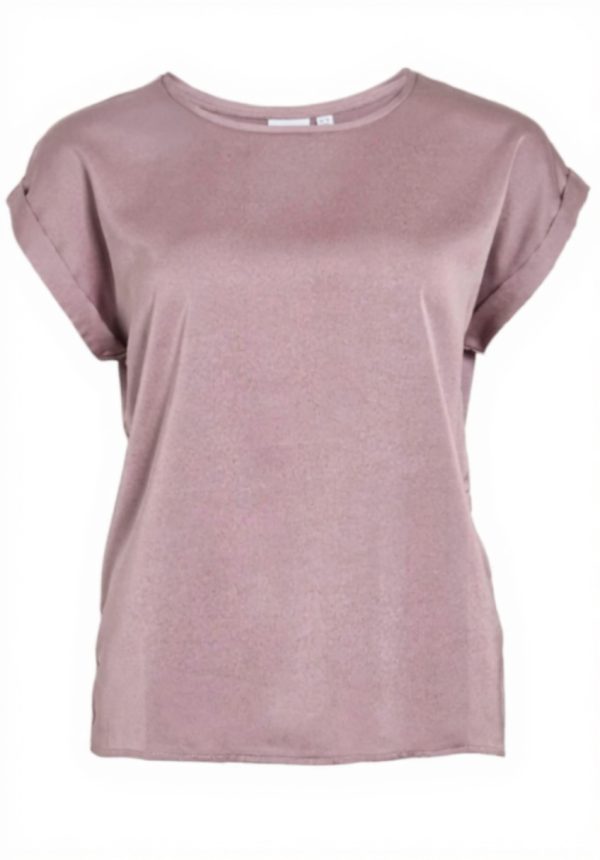 Top Vila Satin Toadstool Donna Canotte Spalle Basso