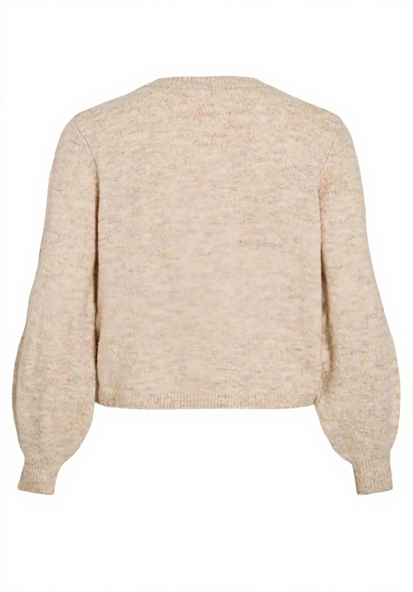 Vila Cardigan Donna Maglione Collo Tondo Maniche Lunghe