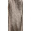 Vila Vihella Jacquard Midi Skirt Women Pull-On Design