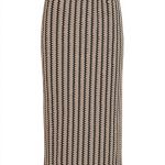Vila Vihella Jacquard Midi Skirt Women Pull-On Design