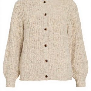 Vila Cardigan Donna Maglione Girocollo Maniche Lunghe