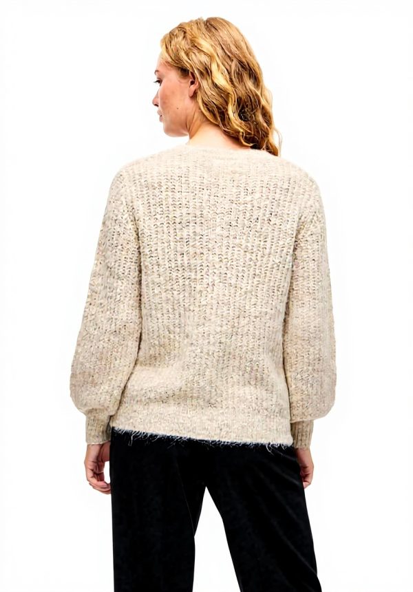 Vila Cardigan Donna Maglione Girocollo Maniche Lunghe