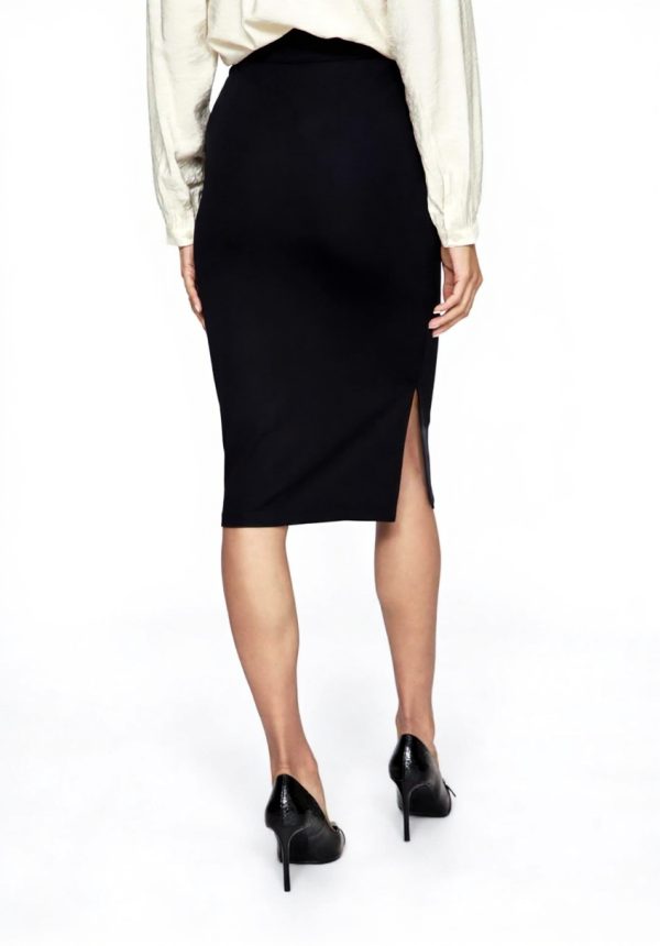 Gonna Tube Vila Vilie HW Donna Vita Alta Elastica Nero