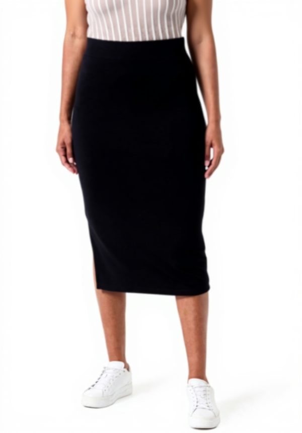 Gonna Tube Vila Vilie HW Donna Vita Alta Elastica Nero