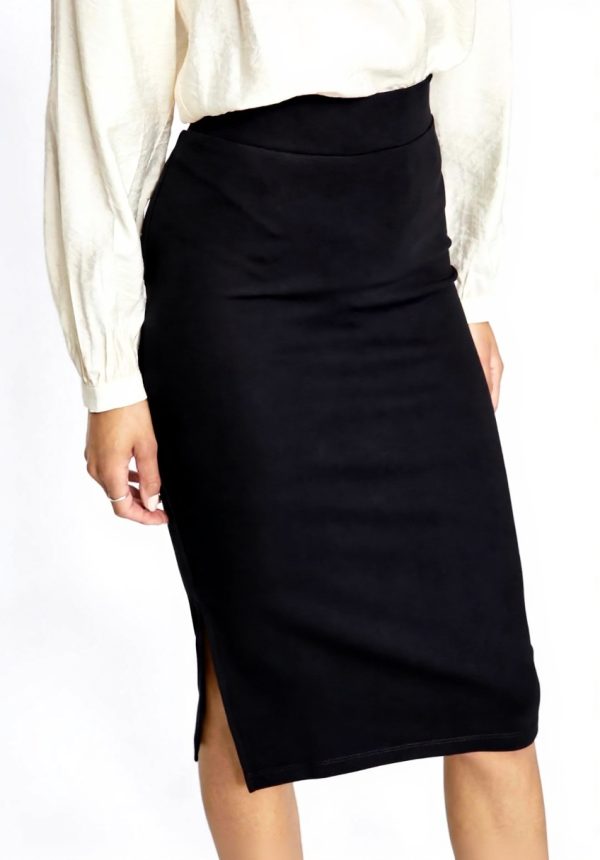 Gonna Tube Vila Vilie HW Donna Vita Alta Elastica Nero