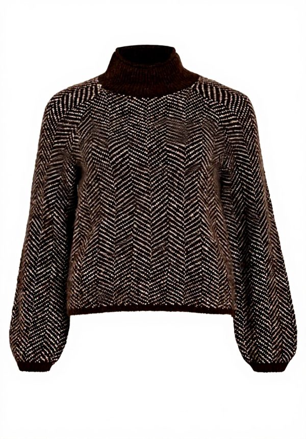 Maglione Donna Vila Vilory Collo Alto Pullover Noos