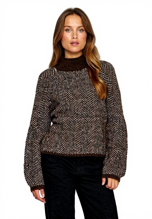 Maglione Donna Vila Vilory Collo Alto Pullover Noos