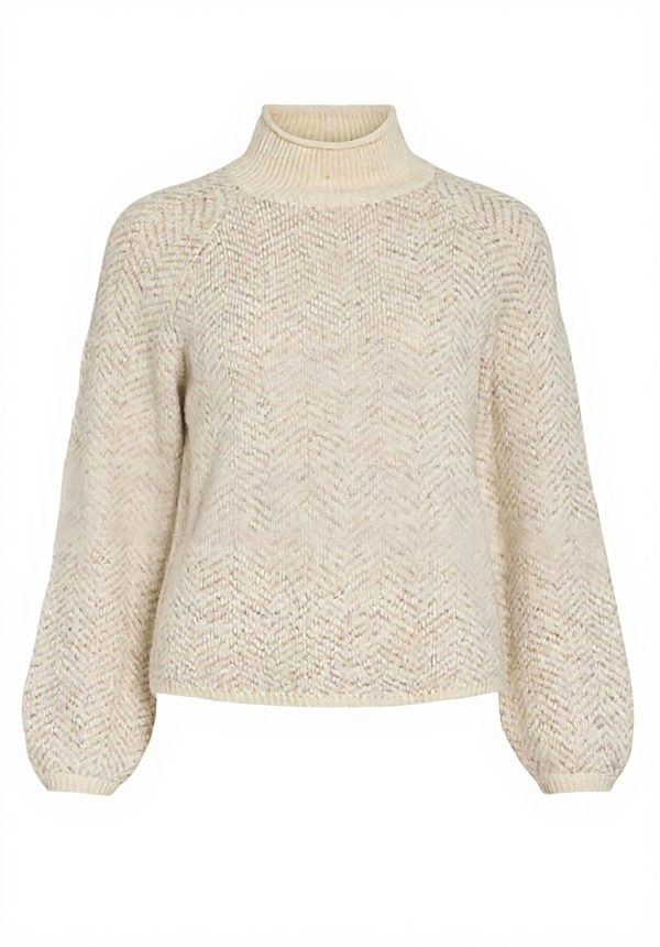 Vila Vilory High Neck Knit Top Women's Pullover Sweater
