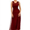 Vila Vilynnea Maxi Dress Noos Donna Pizzo Rosso Mattone